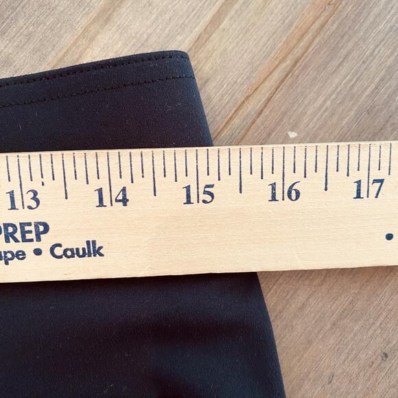 Halara Pants Womens Large Black Button Wide Leg High waisted Straight office - Picture 8 of 11